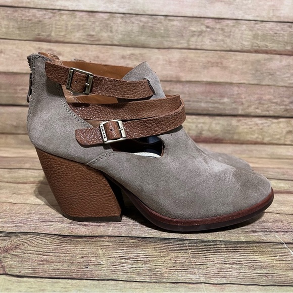 Kork-Ease Grey Suede Stina Ankle Boots - Picture 2 of 8